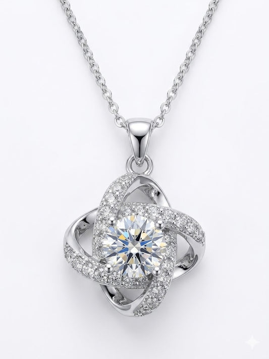 XL68 1.5CT Sterling Silver S925 Moissanite Diamond